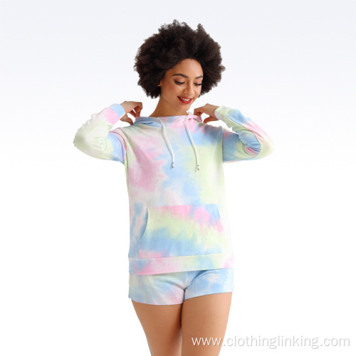 Tie dye tracksuit for women set